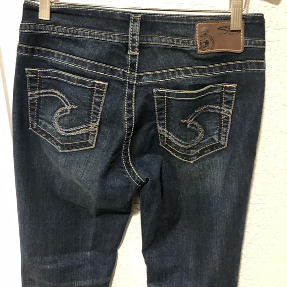 Silver Suki women’s jeans size 28W 34L. - Picture 5 of 8